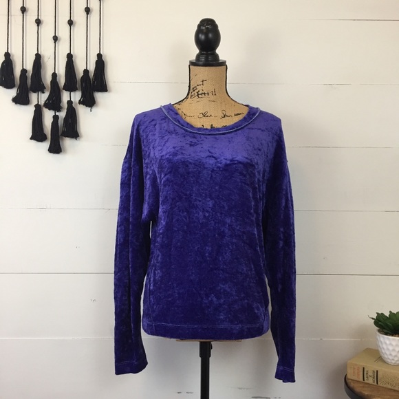 FREE PEOPLE Milan Velvet Pullover size XS - Picture 2 of 7